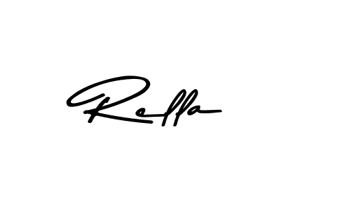 Design your own signature with our free online signature maker. With this signature software, you can create a handwritten (Asem Kandis PERSONAL USE) signature for name Rella. Rella signature style 9 images and pictures png