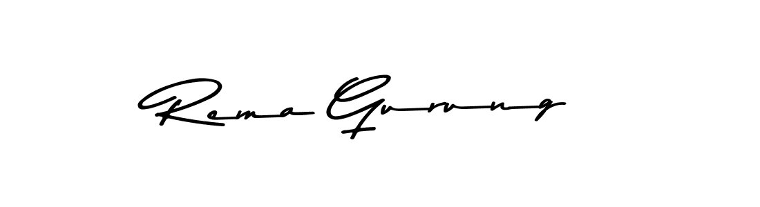 The best way (Asem Kandis PERSONAL USE) to make a short signature is to pick only two or three words in your name. The name Rema Gurung include a total of six letters. For converting this name. Rema Gurung signature style 9 images and pictures png