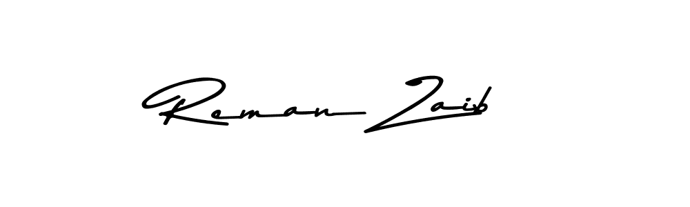 Make a beautiful signature design for name Reman Zaib. Use this online signature maker to create a handwritten signature for free. Reman Zaib signature style 9 images and pictures png