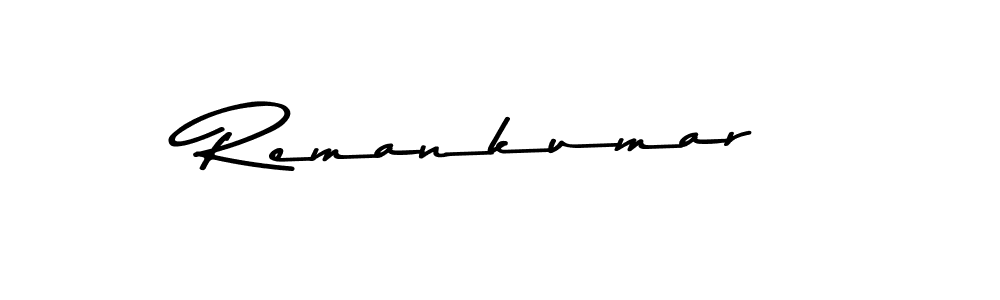 Design your own signature with our free online signature maker. With this signature software, you can create a handwritten (Asem Kandis PERSONAL USE) signature for name Remankumar. Remankumar signature style 9 images and pictures png