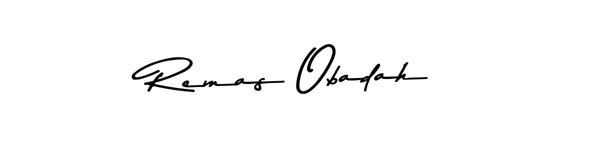 Make a beautiful signature design for name Remas Obadah. With this signature (Asem Kandis PERSONAL USE) style, you can create a handwritten signature for free. Remas Obadah signature style 9 images and pictures png