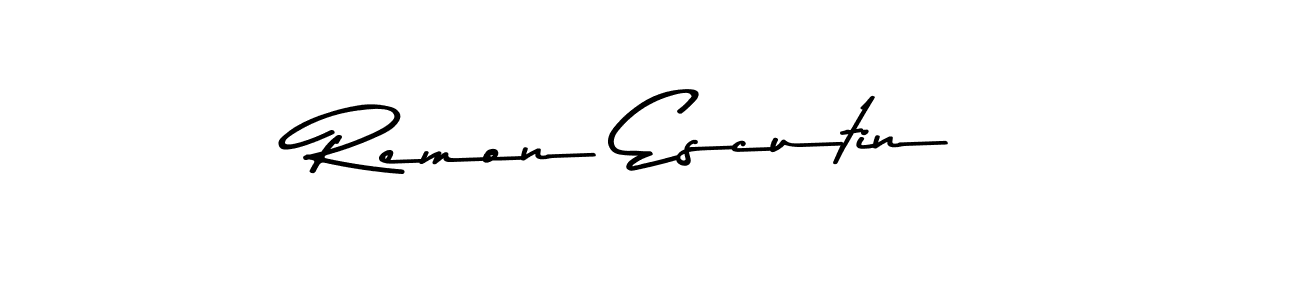 How to make Remon Escutin signature? Asem Kandis PERSONAL USE is a professional autograph style. Create handwritten signature for Remon Escutin name. Remon Escutin signature style 9 images and pictures png