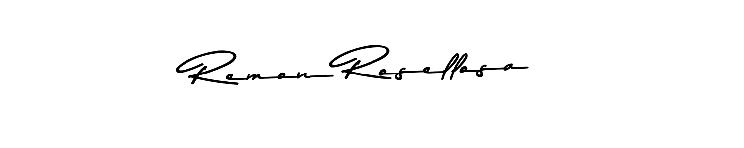 Design your own signature with our free online signature maker. With this signature software, you can create a handwritten (Asem Kandis PERSONAL USE) signature for name Remon Rosellosa. Remon Rosellosa signature style 9 images and pictures png