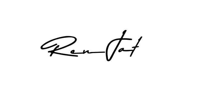 The best way (Asem Kandis PERSONAL USE) to make a short signature is to pick only two or three words in your name. The name Ren Jat include a total of six letters. For converting this name. Ren Jat signature style 9 images and pictures png