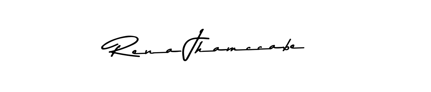 Design your own signature with our free online signature maker. With this signature software, you can create a handwritten (Asem Kandis PERSONAL USE) signature for name Rena Jhamccabe. Rena Jhamccabe signature style 9 images and pictures png