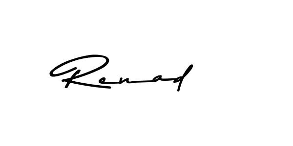 You should practise on your own different ways (Asem Kandis PERSONAL USE) to write your name (Renad ) in signature. don't let someone else do it for you. Renad  signature style 9 images and pictures png