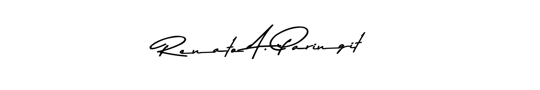 You should practise on your own different ways (Asem Kandis PERSONAL USE) to write your name (Renato A. Paringit) in signature. don't let someone else do it for you. Renato A. Paringit signature style 9 images and pictures png