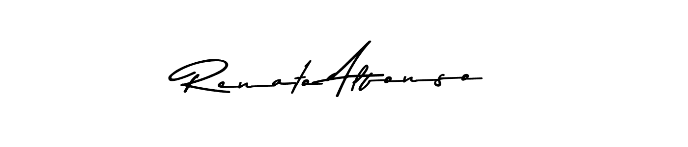 Make a beautiful signature design for name Renato Alfonso. With this signature (Asem Kandis PERSONAL USE) style, you can create a handwritten signature for free. Renato Alfonso signature style 9 images and pictures png