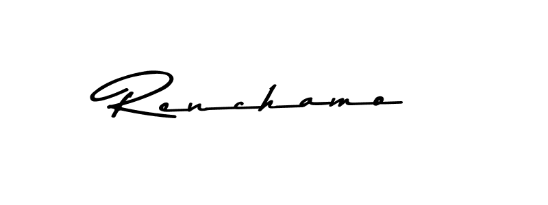 Make a beautiful signature design for name Renchamo. Use this online signature maker to create a handwritten signature for free. Renchamo signature style 9 images and pictures png