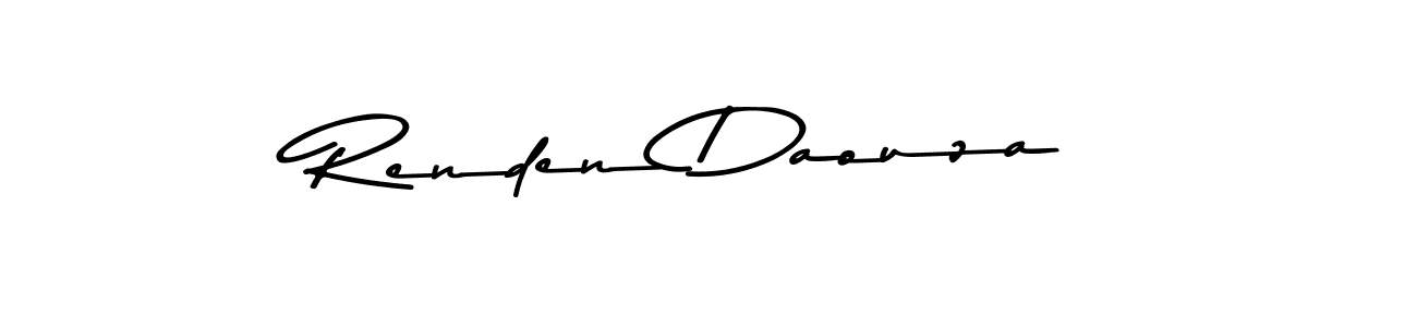 You should practise on your own different ways (Asem Kandis PERSONAL USE) to write your name (Renden Daouza) in signature. don't let someone else do it for you. Renden Daouza signature style 9 images and pictures png