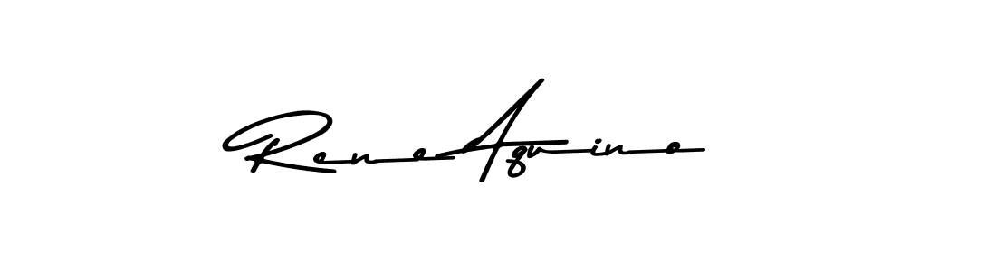 Create a beautiful signature design for name Rene Aquino. With this signature (Asem Kandis PERSONAL USE) fonts, you can make a handwritten signature for free. Rene Aquino signature style 9 images and pictures png