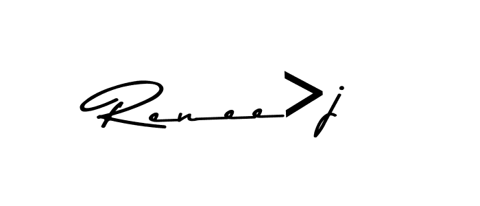 How to Draw Renee>j signature style? Asem Kandis PERSONAL USE is a latest design signature styles for name Renee>j. Renee>j signature style 9 images and pictures png