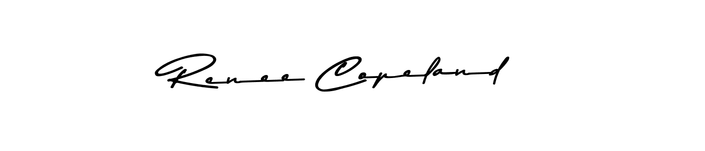 Create a beautiful signature design for name Renee Copeland. With this signature (Asem Kandis PERSONAL USE) fonts, you can make a handwritten signature for free. Renee Copeland signature style 9 images and pictures png