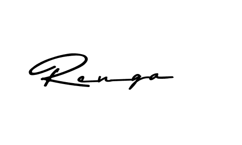 Design your own signature with our free online signature maker. With this signature software, you can create a handwritten (Asem Kandis PERSONAL USE) signature for name Renga. Renga signature style 9 images and pictures png