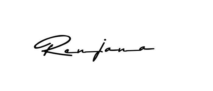 How to make Renjana name signature. Use Asem Kandis PERSONAL USE style for creating short signs online. This is the latest handwritten sign. Renjana signature style 9 images and pictures png