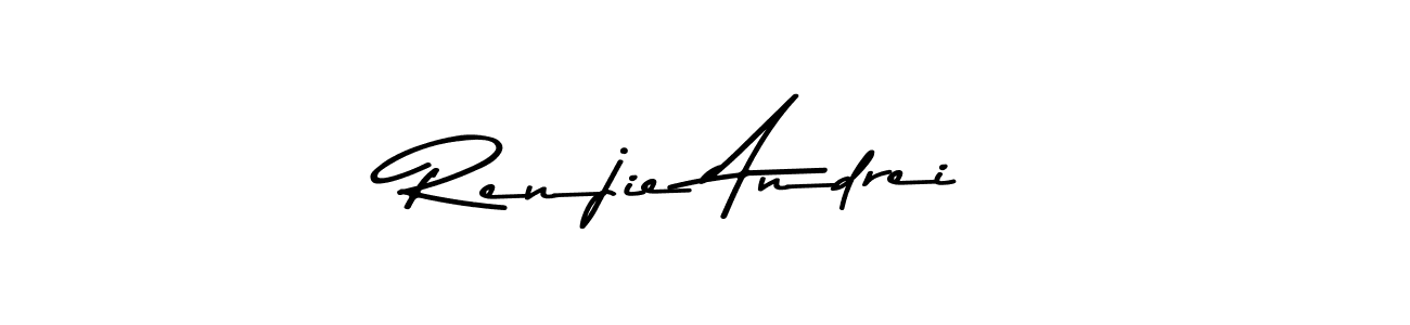 Create a beautiful signature design for name Renjie Andrei. With this signature (Asem Kandis PERSONAL USE) fonts, you can make a handwritten signature for free. Renjie Andrei signature style 9 images and pictures png