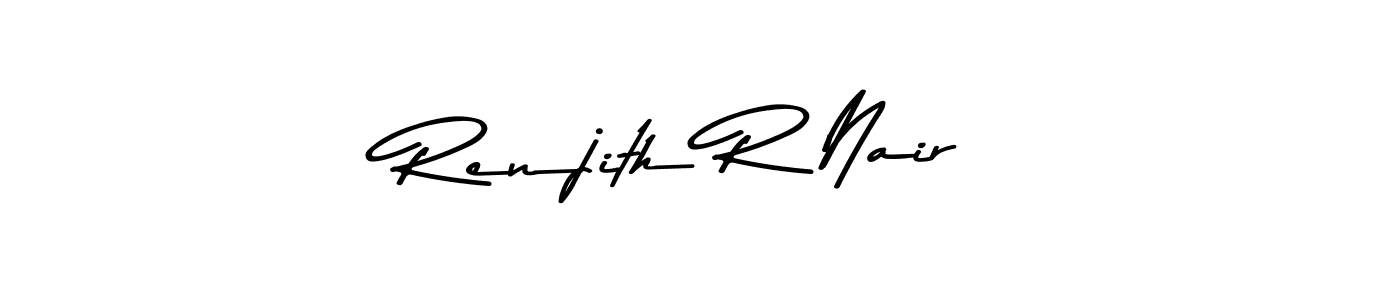 How to make Renjith R Nair signature? Asem Kandis PERSONAL USE is a professional autograph style. Create handwritten signature for Renjith R Nair name. Renjith R Nair signature style 9 images and pictures png