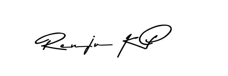 Create a beautiful signature design for name Renju K P. With this signature (Asem Kandis PERSONAL USE) fonts, you can make a handwritten signature for free. Renju K P signature style 9 images and pictures png