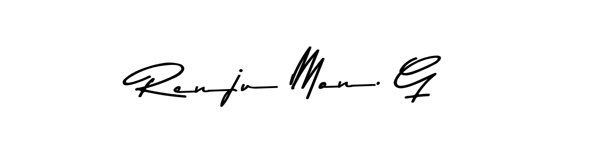 Renju Mon. G stylish signature style. Best Handwritten Sign (Asem Kandis PERSONAL USE) for my name. Handwritten Signature Collection Ideas for my name Renju Mon. G. Renju Mon. G signature style 9 images and pictures png