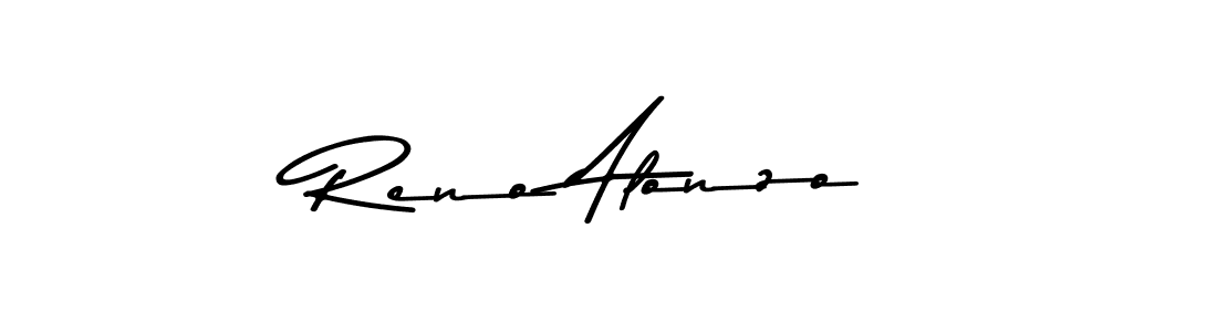 You should practise on your own different ways (Asem Kandis PERSONAL USE) to write your name (Reno Alonzo) in signature. don't let someone else do it for you. Reno Alonzo signature style 9 images and pictures png