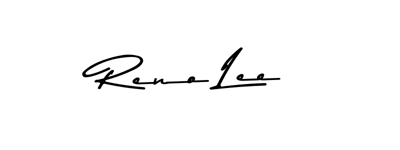 This is the best signature style for the Reno Lee name. Also you like these signature font (Asem Kandis PERSONAL USE). Mix name signature. Reno Lee signature style 9 images and pictures png