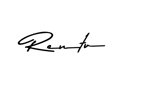 Here are the top 10 professional signature styles for the name Rentu. These are the best autograph styles you can use for your name. Rentu signature style 9 images and pictures png