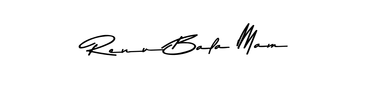 Renu Bala Mam stylish signature style. Best Handwritten Sign (Asem Kandis PERSONAL USE) for my name. Handwritten Signature Collection Ideas for my name Renu Bala Mam. Renu Bala Mam signature style 9 images and pictures png