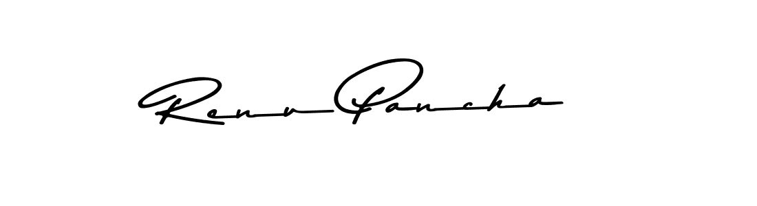 Renu Pancha stylish signature style. Best Handwritten Sign (Asem Kandis PERSONAL USE) for my name. Handwritten Signature Collection Ideas for my name Renu Pancha. Renu Pancha signature style 9 images and pictures png