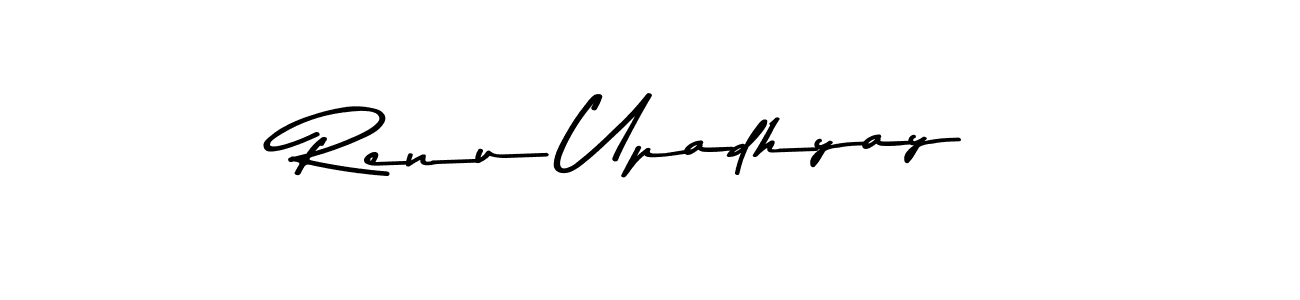 How to make Renu Upadhyay name signature. Use Asem Kandis PERSONAL USE style for creating short signs online. This is the latest handwritten sign. Renu Upadhyay signature style 9 images and pictures png