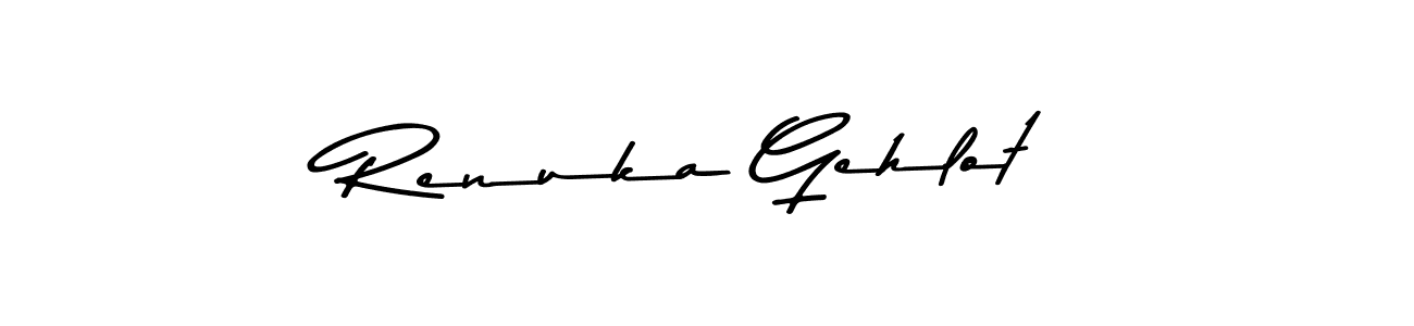 Also You can easily find your signature by using the search form. We will create Renuka Gehlot name handwritten signature images for you free of cost using Asem Kandis PERSONAL USE sign style. Renuka Gehlot signature style 9 images and pictures png