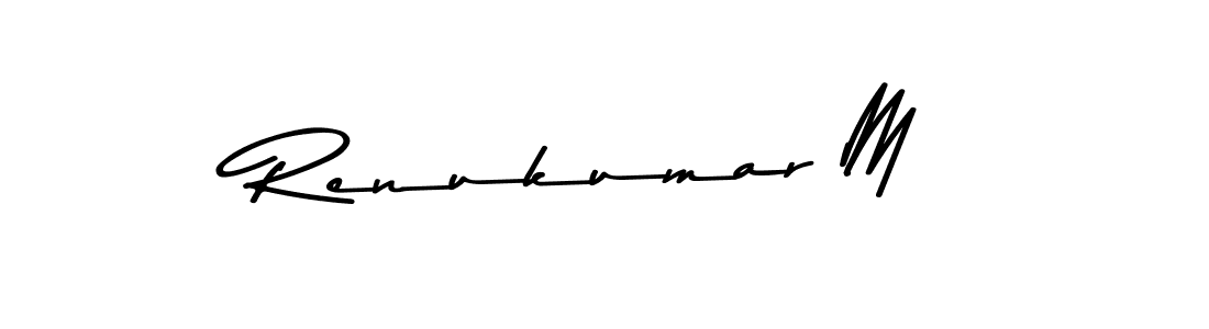 This is the best signature style for the Renukumar M name. Also you like these signature font (Asem Kandis PERSONAL USE). Mix name signature. Renukumar M signature style 9 images and pictures png