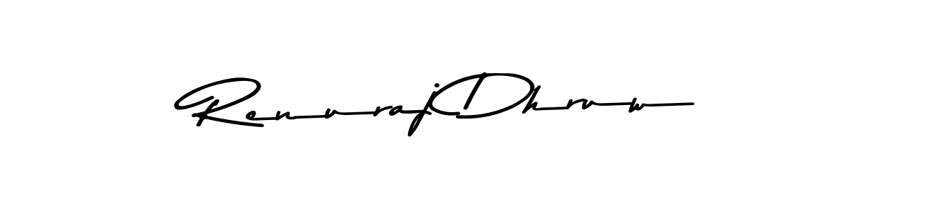 Create a beautiful signature design for name Renuraj Dhruw. With this signature (Asem Kandis PERSONAL USE) fonts, you can make a handwritten signature for free. Renuraj Dhruw signature style 9 images and pictures png