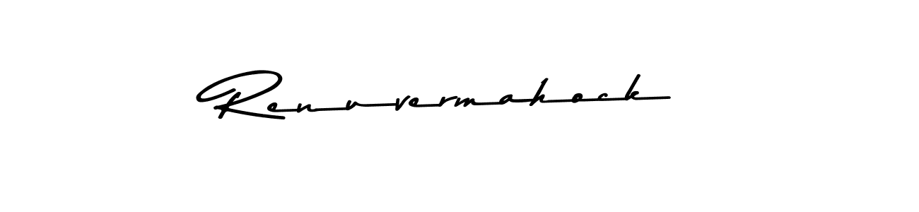 Make a beautiful signature design for name Renuvermahock. With this signature (Asem Kandis PERSONAL USE) style, you can create a handwritten signature for free. Renuvermahock signature style 9 images and pictures png