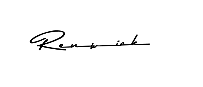 Asem Kandis PERSONAL USE is a professional signature style that is perfect for those who want to add a touch of class to their signature. It is also a great choice for those who want to make their signature more unique. Get Renwick name to fancy signature for free. Renwick signature style 9 images and pictures png