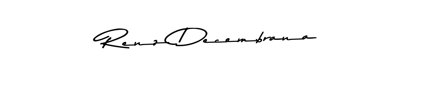 How to make Renz Decembrana signature? Asem Kandis PERSONAL USE is a professional autograph style. Create handwritten signature for Renz Decembrana name. Renz Decembrana signature style 9 images and pictures png