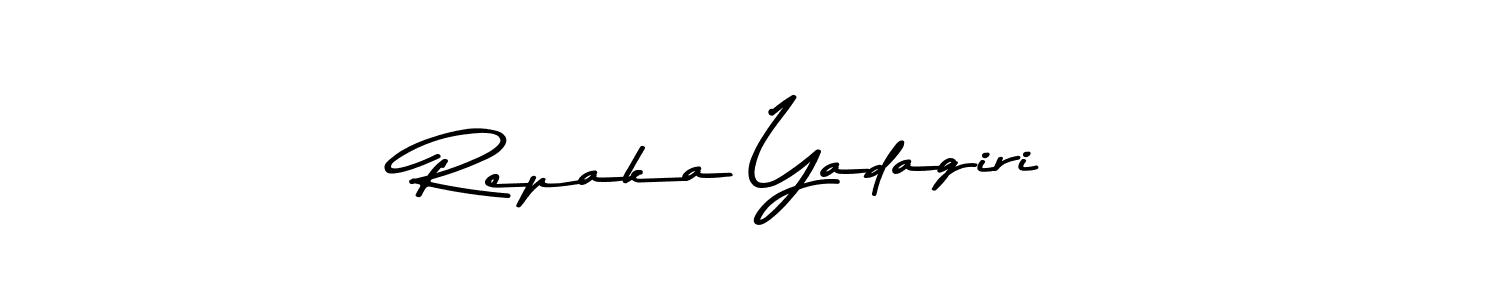 The best way (Asem Kandis PERSONAL USE) to make a short signature is to pick only two or three words in your name. The name Repaka Yadagiri include a total of six letters. For converting this name. Repaka Yadagiri signature style 9 images and pictures png