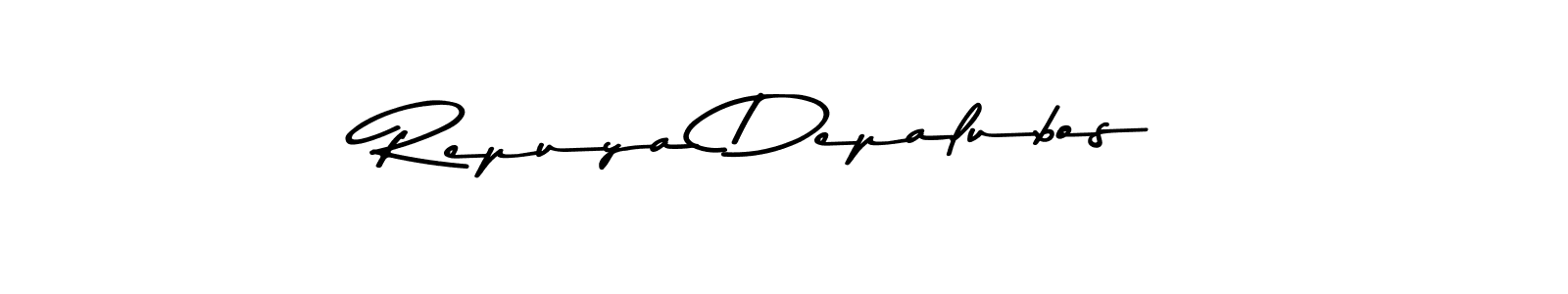 See photos of Repuya Depalubos official signature by Spectra . Check more albums & portfolios. Read reviews & check more about Asem Kandis PERSONAL USE font. Repuya Depalubos signature style 9 images and pictures png