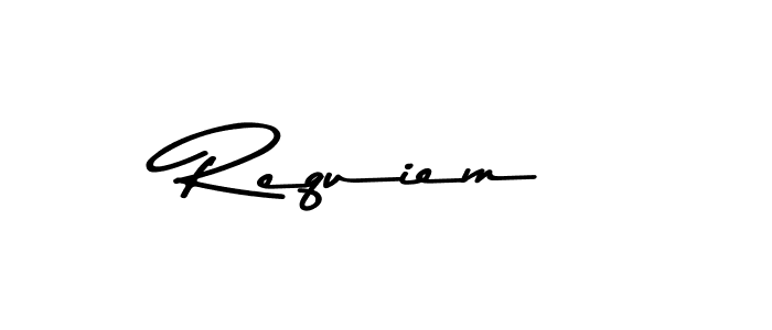 Create a beautiful signature design for name Requiem. With this signature (Asem Kandis PERSONAL USE) fonts, you can make a handwritten signature for free. Requiem signature style 9 images and pictures png