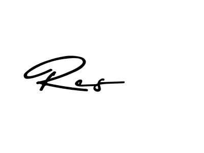 Design your own signature with our free online signature maker. With this signature software, you can create a handwritten (Asem Kandis PERSONAL USE) signature for name Res . Res  signature style 9 images and pictures png