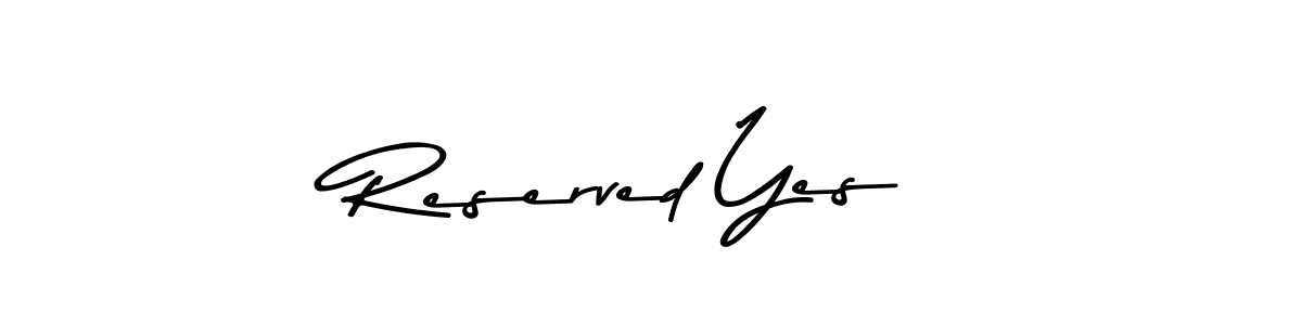 Reserved Yes stylish signature style. Best Handwritten Sign (Asem Kandis PERSONAL USE) for my name. Handwritten Signature Collection Ideas for my name Reserved Yes. Reserved Yes signature style 9 images and pictures png