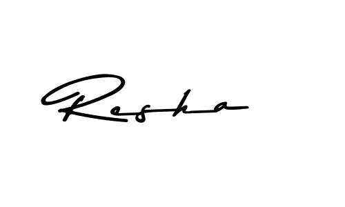 Also You can easily find your signature by using the search form. We will create Resha name handwritten signature images for you free of cost using Asem Kandis PERSONAL USE sign style. Resha signature style 9 images and pictures png