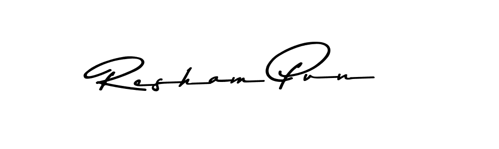 Make a short Resham Pun signature style. Manage your documents anywhere anytime using Asem Kandis PERSONAL USE. Create and add eSignatures, submit forms, share and send files easily. Resham Pun signature style 9 images and pictures png