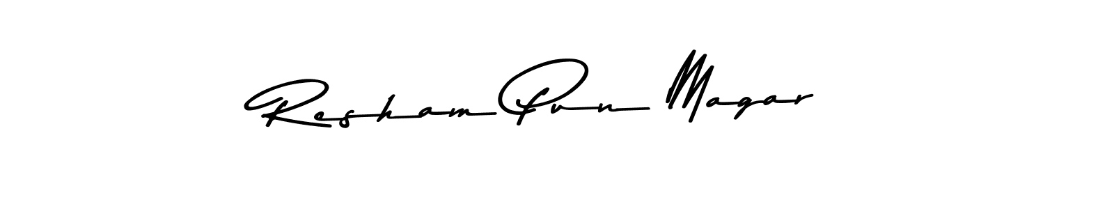 You should practise on your own different ways (Asem Kandis PERSONAL USE) to write your name (Resham Pun Magar) in signature. don't let someone else do it for you. Resham Pun Magar signature style 9 images and pictures png