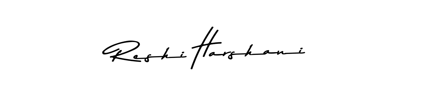 Create a beautiful signature design for name Reshi Harshani. With this signature (Asem Kandis PERSONAL USE) fonts, you can make a handwritten signature for free. Reshi Harshani signature style 9 images and pictures png