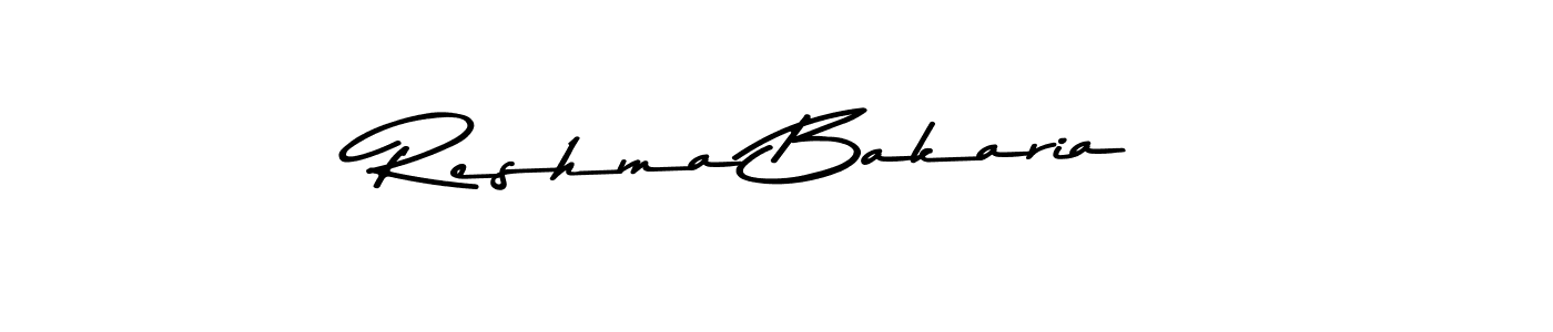 Also You can easily find your signature by using the search form. We will create Reshma Bakaria name handwritten signature images for you free of cost using Asem Kandis PERSONAL USE sign style. Reshma Bakaria signature style 9 images and pictures png