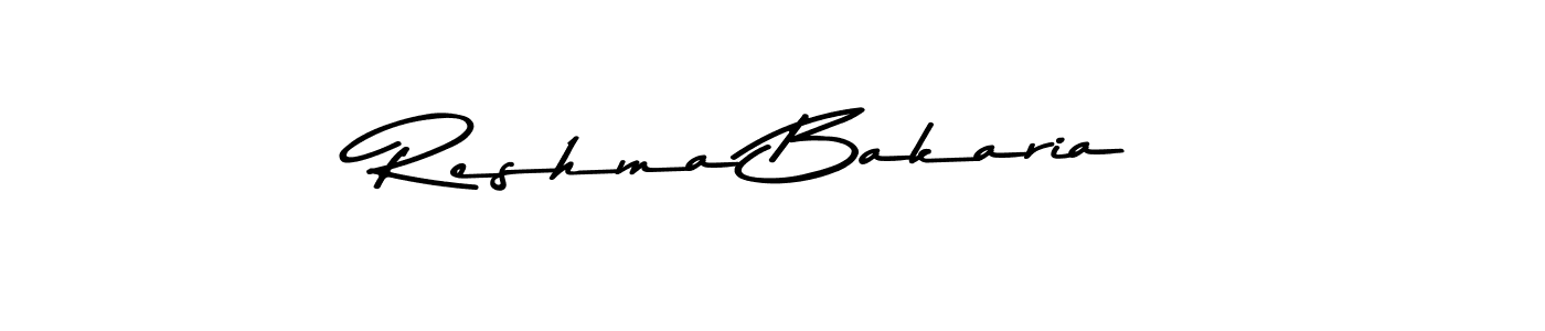 Also You can easily find your signature by using the search form. We will create Reshma Bakaria name handwritten signature images for you free of cost using Asem Kandis PERSONAL USE sign style. Reshma Bakaria signature style 9 images and pictures png