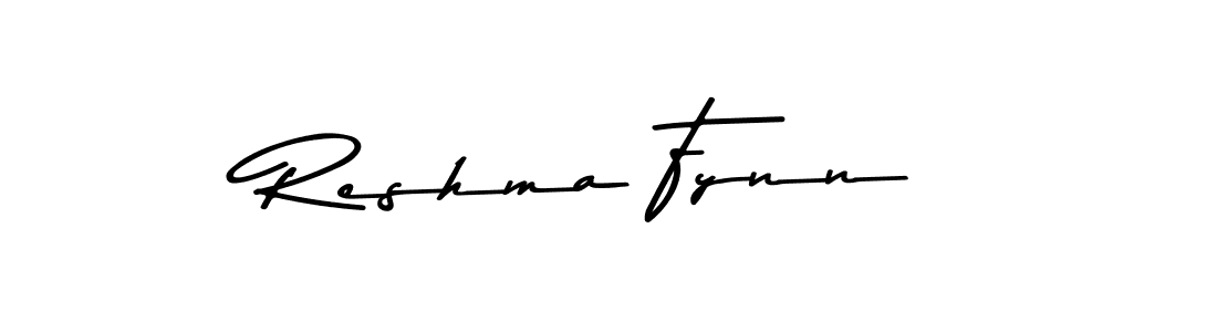 Use a signature maker to create a handwritten signature online. With this signature software, you can design (Asem Kandis PERSONAL USE) your own signature for name Reshma Fynn. Reshma Fynn signature style 9 images and pictures png