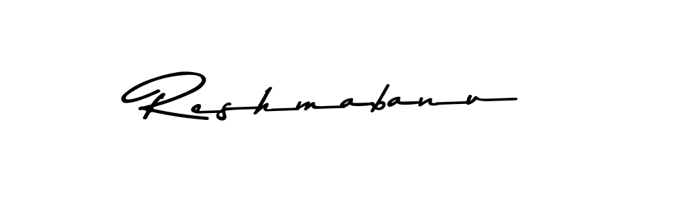 Also You can easily find your signature by using the search form. We will create Reshmabanu name handwritten signature images for you free of cost using Asem Kandis PERSONAL USE sign style. Reshmabanu signature style 9 images and pictures png