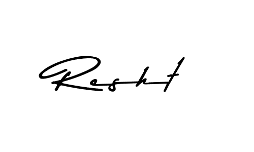 Here are the top 10 professional signature styles for the name Resht. These are the best autograph styles you can use for your name. Resht signature style 9 images and pictures png