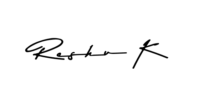 Here are the top 10 professional signature styles for the name Reshu K. These are the best autograph styles you can use for your name. Reshu K signature style 9 images and pictures png